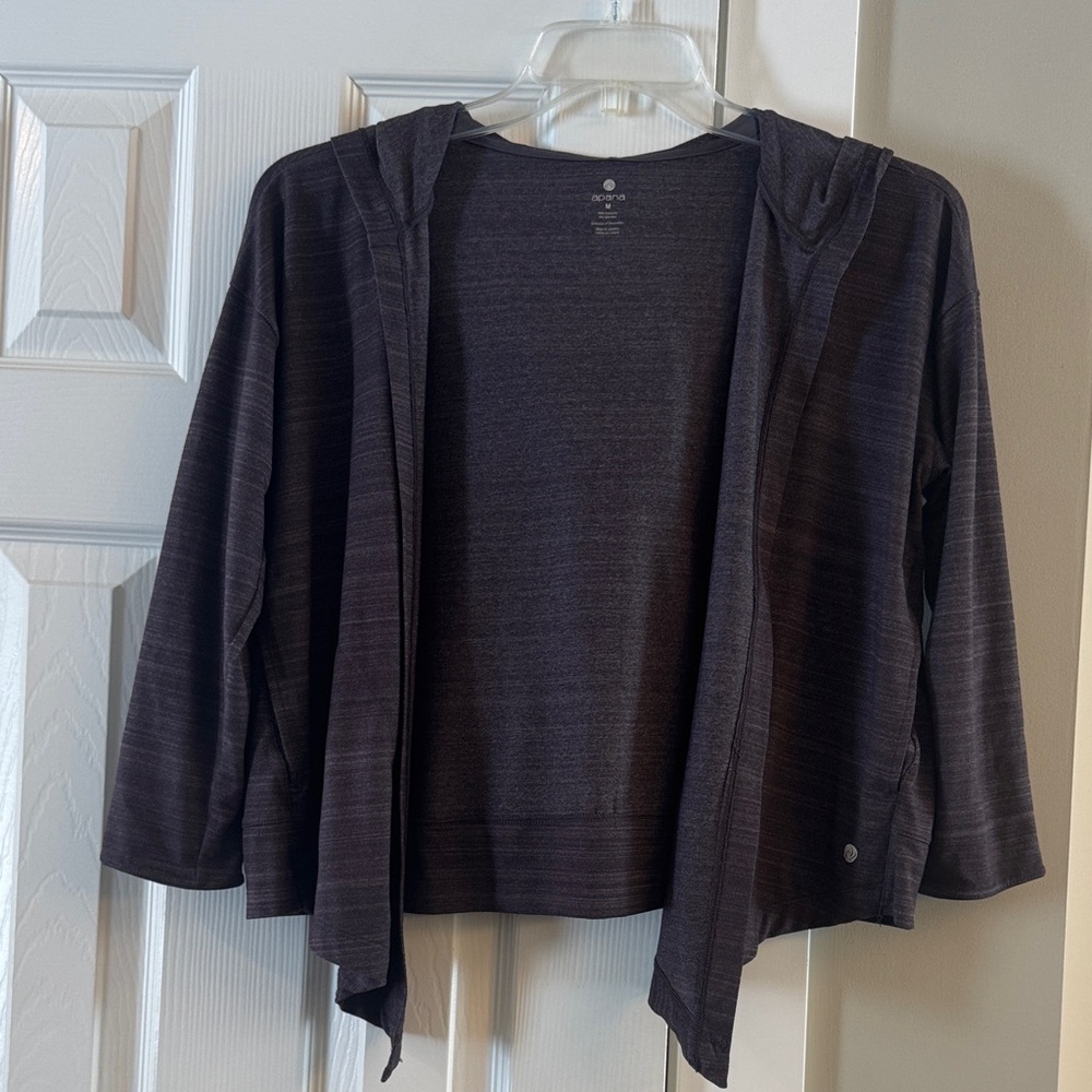Apana Charcoal Hooded Cardigan